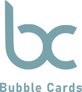 bubblecards logo, bc logo, webdesign